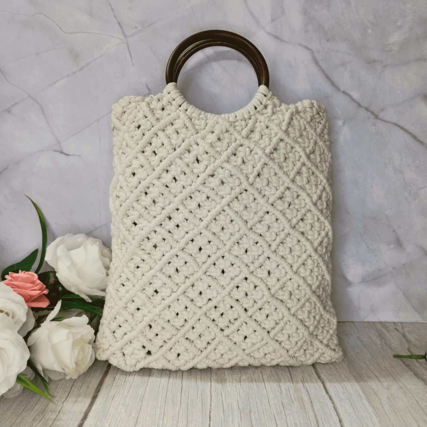 Pure Elegance Macramé Tote