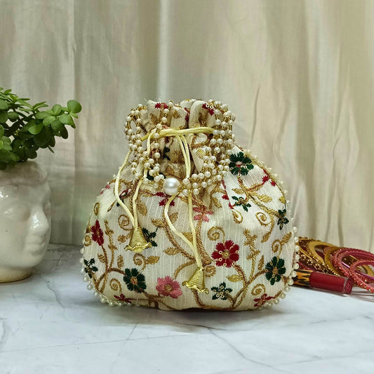 Golden Blossom Kiss Pouch