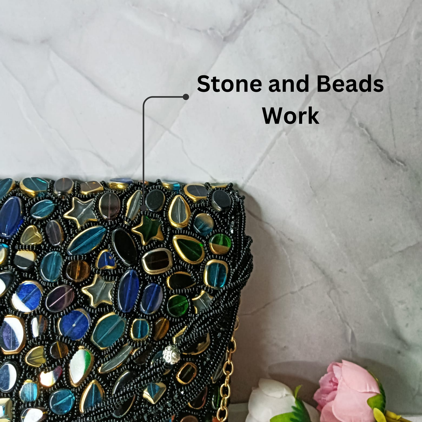 Midnight Glam Statement - Clutch