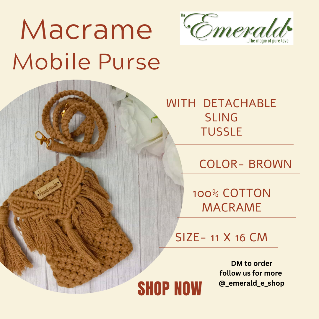 EarthTone Knots - Mobile Purse