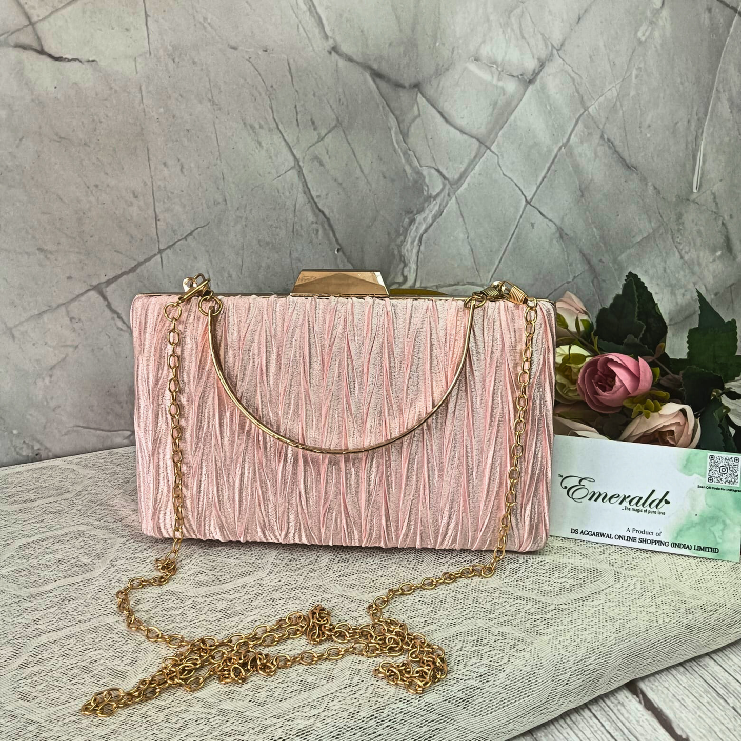 Pink Finesse Clutch