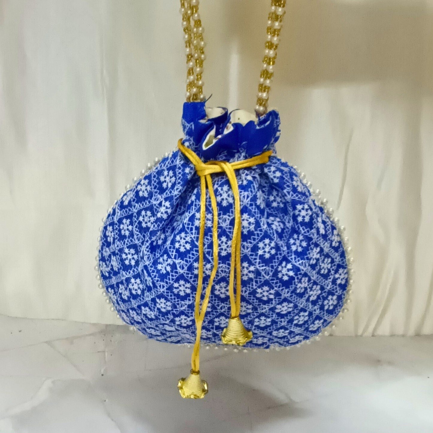 Embroidered Charm Potli Bag
