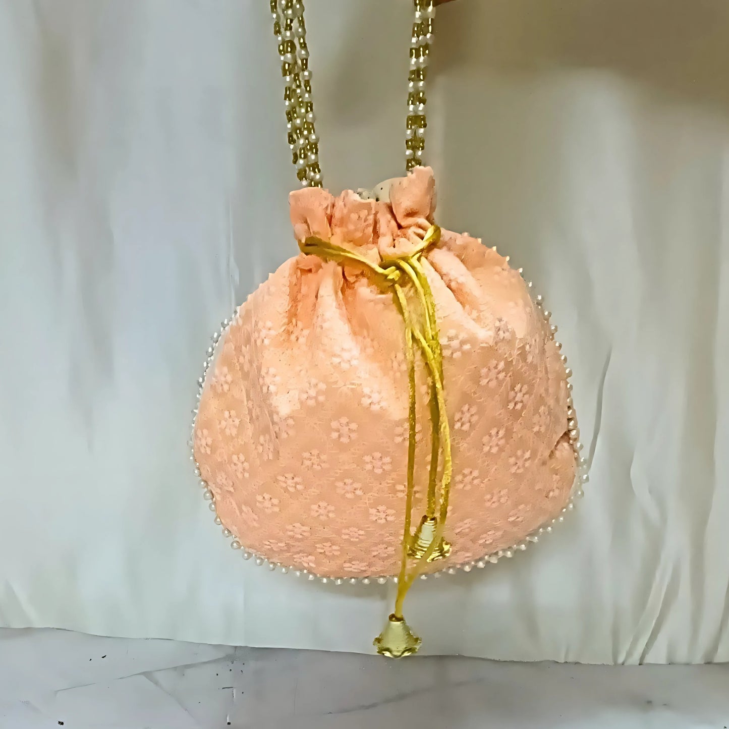 Embroidered Charm Potli Bag