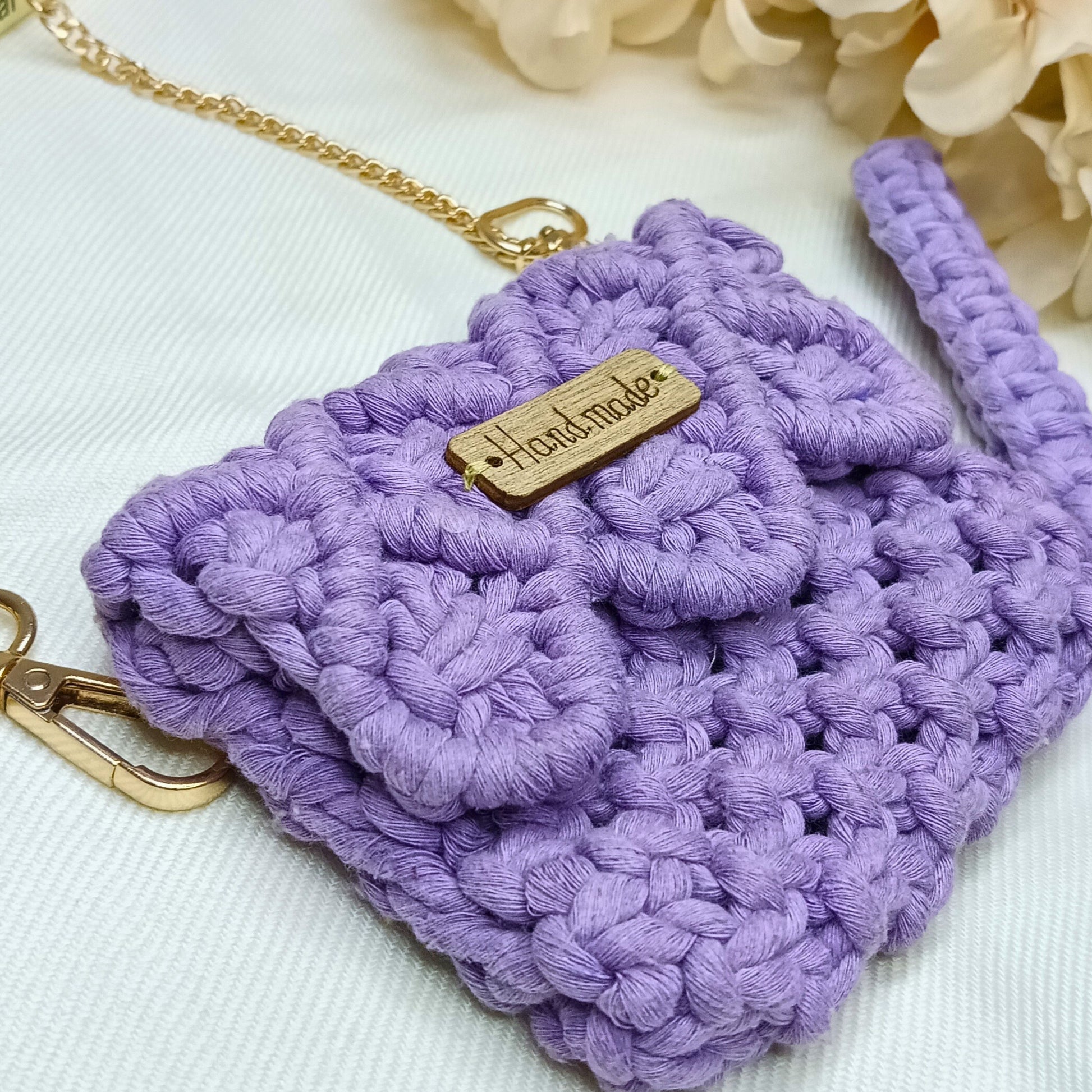 Lavender Weave Macramé  - Card Wallet - Emerald Fashion