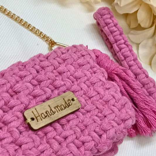 Pink Wink Macramé  - Card Wallet - Emerald Fashion