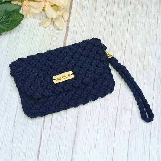 Blueberry Twist - Macrame Clutch