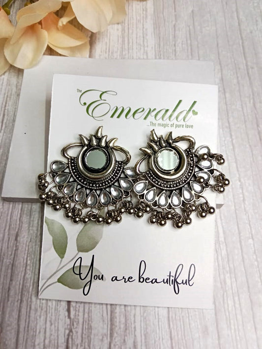 Oxidized  Studs earring