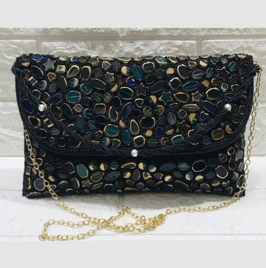 Midnight Glam Statement - Clutch